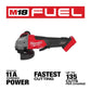 Milwaukee Tool M18 FUEL 4-1/2" / 5" Braking Grinder Paddle Switch, No-Lock